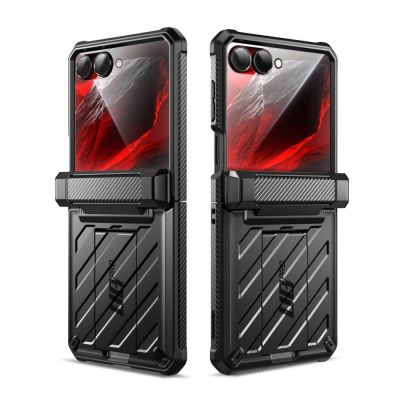 2. Supcase Unicorn Beetle Pro Hülle für Samsung Galaxy Z Flip 8 - Schwarz