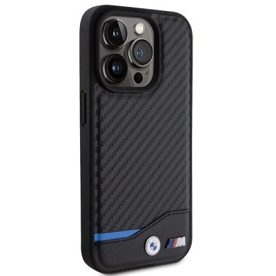 4. BMW Leder-Carbon-Hülle für iPhone 15 Pro – schwarz