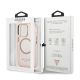 8. Guess Gold Outline Translucent MagSafe Hülle für iPhone 13 Pro Max – Rosa