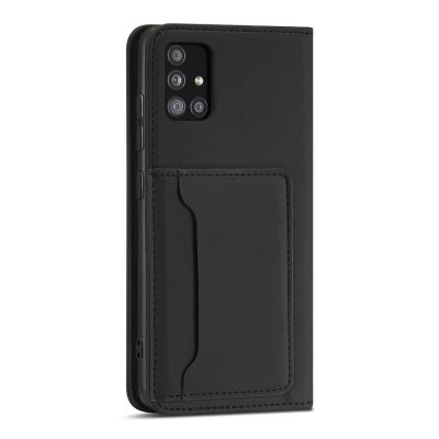 6. Magnetkartenetui für Xiaomi Redmi Note 11 Pro Pouch Wallet Card Holder Schwarz