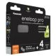 4. PANASONIC ENELOOP PRO AAA 930mAh 4 Stück + Box