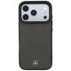 3. Mercedes Leder-Mesh-Hülle mit Bow Line MagSafe für iPhone 18 Pro / 17 Pro – Dunkelgrau