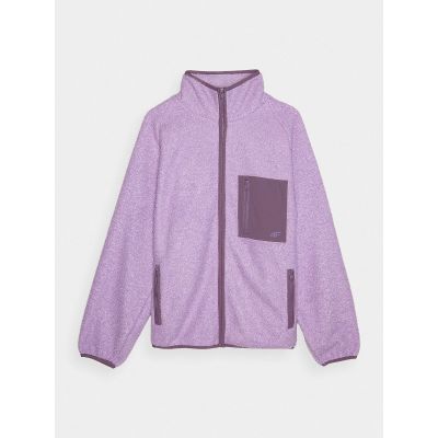 7. Damen-Sherpa-Fleecejacke mit Stehkragen 4F 4FRAW24TFLEF326-51S