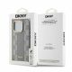 5. DKNY Leather Checkered Mono Pattern MagSafe-Hülle für iPhone 15 Pro Max – Beige