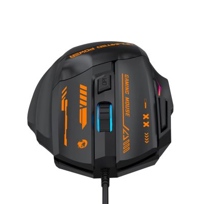 7. Wozinsky WMGK-1179W Kabelgebundene optische Gaming-Maus mit 7200 DPI und Hintergrundbeleuchtung – Schwarz
