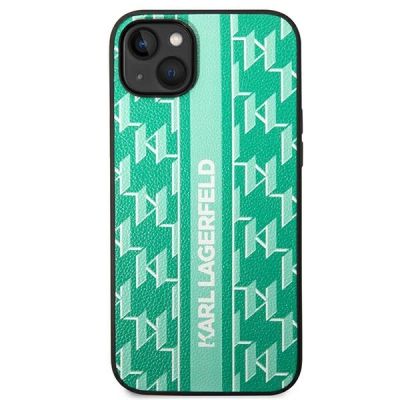 3. Karl Lagerfeld KLHCP14MPGKLSKN iPhone 14 Plus 6.7" Hardcase grün / grüner Monogram Stripe