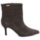 2. Damen-Ankle-Boots aus Leder mit niedrigem Absatz, Wildleder, braun, Big Star UU274492