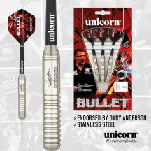 Stahlspitze Unicorn Bullet Edelstahlpfeile - Gary Anderson 21g:27523|23g:27524|25g:27525