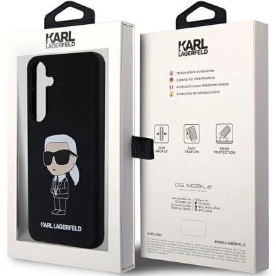 8. Karl Lagerfeld Silikon Ikonik Hülle für Samsung Galaxy S24 – schwarz