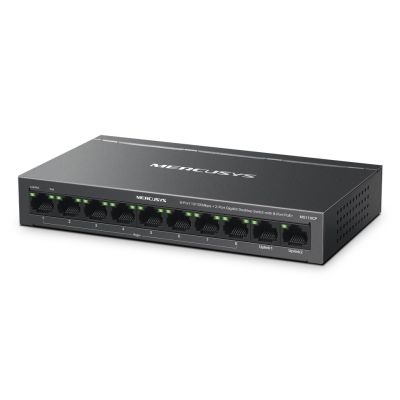 2. Mercusys MS110CP Netzwerk-Switch mit PoE-Unterstützung, Schwarz