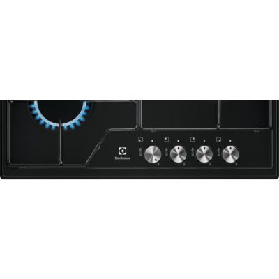 2. ELECTROLUX EGS6424K Gaskochfeld, schwarz emailliert