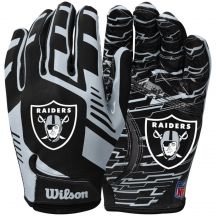 Wilson NFL Stretch Fit Receiver-Handschuhe WTF9326LV, Schwarz, Einheitsgröße