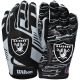 Wilson NFL Stretch Fit Receiver-Handschuhe WTF9326LV, Schwarz, Einheitsgröße