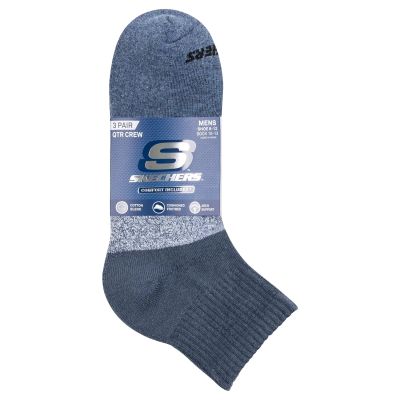 3. Skechers 3er-Pack Qtr Colorbloc-Socken für Herren S118998-BLU Mehrfarbig 41-46