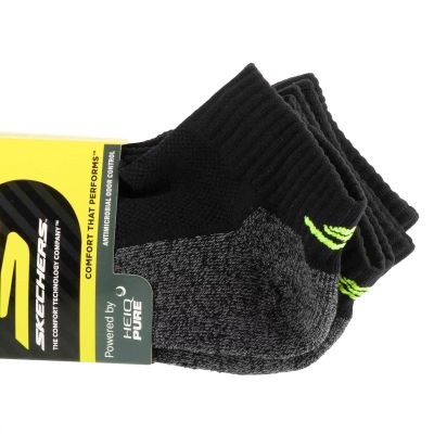 2. Skechers 3er-Pack Herren 1/2 Terry Q-Black Socken S114981-HBLK Schwarz 41-46
