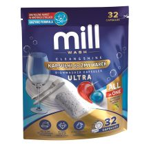 MILL CLEAN&SHINE ULTRA Geschirrspülkapseln, 32 Stück, 3K. D