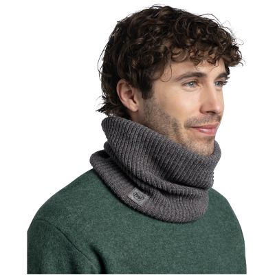 Buff Upcycled Merino Neckwarmer – thier grey heather Schlauchschal