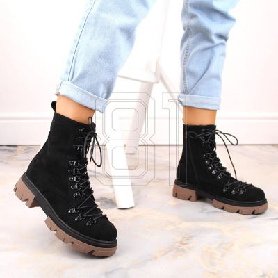 8. Vinceza W JAN255 black suede insulated boots