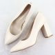 4. Perlbeige Pumps mit spitzer Zehenpartie von Sergio Leone (Modell PB216)