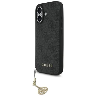 Guess 4G Charms Collection MagSafe Hülle für iPhone 17 - Schwarz