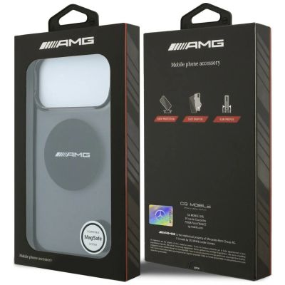 8. Mercedes AMG IML Transparent Bicolor Block MagSafe Hülle für iPhone 18 Pro Max / 17 Pro Max - Schwarz