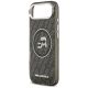 6. Karl Lagerfeld IML Glitter Karl & Choupette Heads Logo MagSafe Hülle für iPhone Air - Schwarz