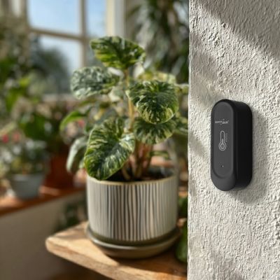 6. GREENBLUE WLAN-Temperatur- und Feuchtigkeitssensor für den Außenbereich, Android/iOS, 3,0 V DC, LR03X2, IP65 GB741