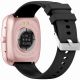 9. GRAVITY GT18-1 Damen-Smartwatch, pinkes Silikonarmband + schwarzes Armband