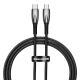 Baseus CADH000701 USB-C – USB-C PD-Kabel 100 W 5 A 480 Mbit/s 1 m – Schwarz
