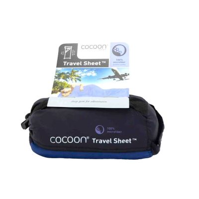 2. Cocoon TravelSheet Mikrofaser-Schlafsackinlett, Twilight Blue
