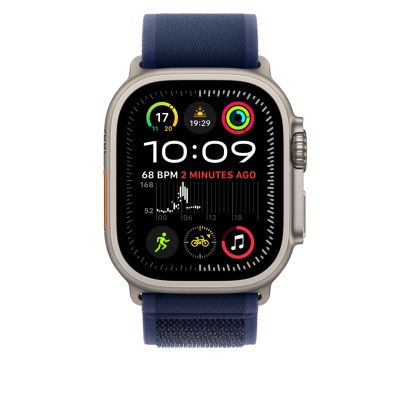 3. Apple MXTT3ZM/A 49 mm Armband in Blau, 160 Schlaufen, Größe S/M, Titan-Finish