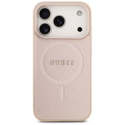 3. Guess Saffiano Classic Logo MagSafe Case für iPhone 17 Pro - Pink