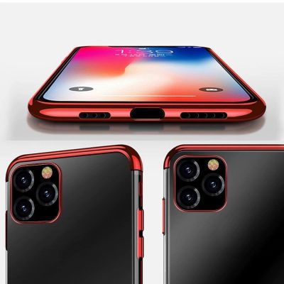 10. Clear Color Case Gel-TPU-Hülle mit Metallic-Rahmen für Samsung Galaxy A33 5G blau