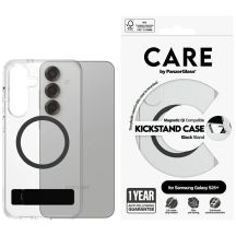 CARE by PanzerGlass Feature Black Kickstand & QI Case für Samsung Galaxy S25+ – transparent