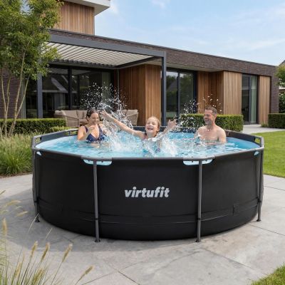 19. VIRTUFIT RUNDER POOL 366 CM MIT FILTERPUMPE