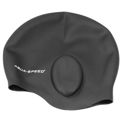 Aqua-Speed Ear Cup 07 Schwarze Badekappe