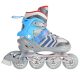 4. NH18192 4-in-1 GRAU-BLAU GRÖSSE S (29-33) ROLLSCHUHE MIT HOCKEY-ÄRMEL NILS EXTREME
