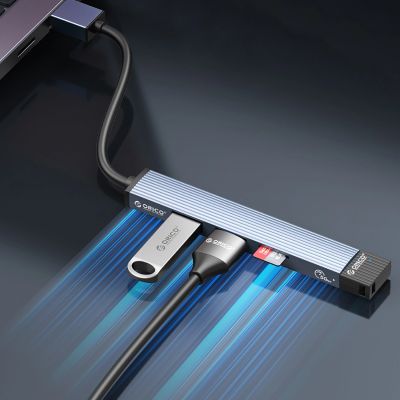 5. Orico AH-A13 USB-A Hub Dockingstation 1x USB-A 3.0 + 3x USB-A 2.0 - Grau