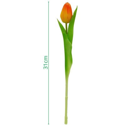 9. Orangefarbene Tulpe, 31 cm, naturgetreue Frühlingsdekoration