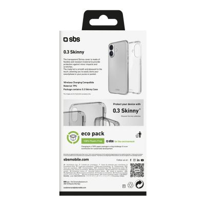 3. SBS Skinny Cover für iPhone 16 – transparent