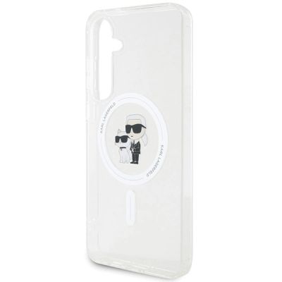 6. Karl Lagerfeld IML Karl&Choupette MagSafe Hülle für Samsung Galaxy S24 – transparent