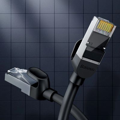 10. Baseus High Speed ​​flaches Ethernet CAT6 RJ45 Netzwerkkabel 1 m – schwarz
