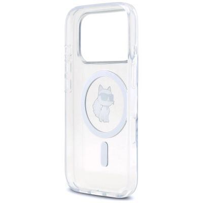 7. Karl Lagerfeld IML Choupette MagSafe Hülle für iPhone 17 Pro – Transparent