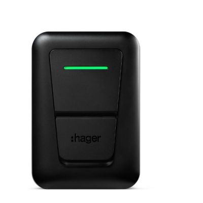 5. EVCS Hager witty one 11kW 3f RFID Bluetooth-Ladestation mit T2-Steckdose