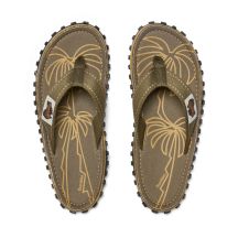 Gumbies Herren-Flip-Flops ISLANDER FLIP-FLOP PALM LEAF KHAKI