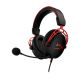 HyperX Cloud Alpha Gaming-Headset, Schwarz/Rot, kabelgebunden, 13–27.000 Hz, Gaming, 298 g, Rot