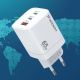 13. Wozinsky CGWCW 65W GaN Wandladegerät USB-A / 2 x USB-C - Weiß