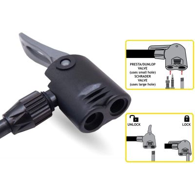 8. DUNLOP WERKSTATT-/FAHRRADPUMPE 174 Psi MIT MANOMETER