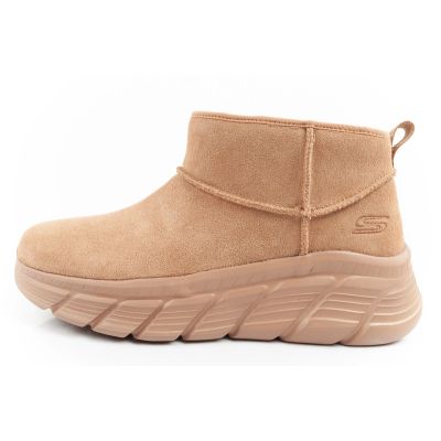 11. Skechers Damen Winterstiefel Isolierte Lederstiefeletten Braun