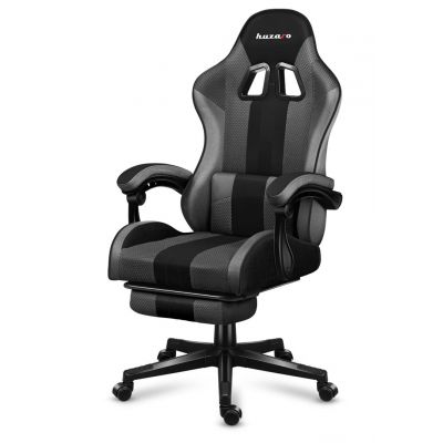 12. Huzaro Force 4.7 Gaming-Stuhl aus grauem Netzgewebe